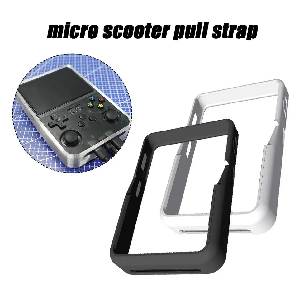Pre R35S/R36S TPU Game Console Border Shock -odolný ochranný puzdro 3D tlačiarenské príslušenstvo