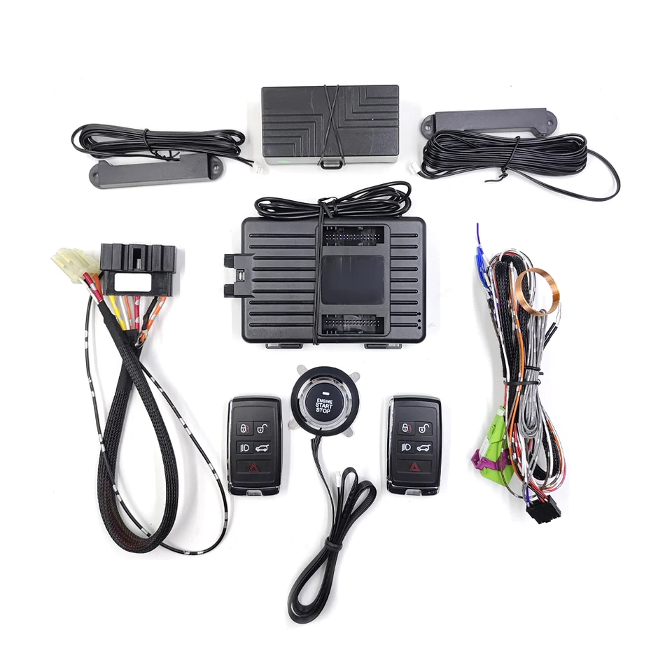 Pre Range Rover 06-09 Auto pridať motor Push Start Stop Stop Remote Starter Systém bezkľúčového vstupného systému Systém automobilových príslušenstiev automobilových dielov