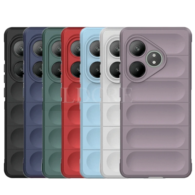 Pre Realme GT 6 Case Silikone TPU Fashion Chránič telefónu Puzdro Realme GT 6 kryt gumy Armor Shock odolný v Realme GT 6 6T Case