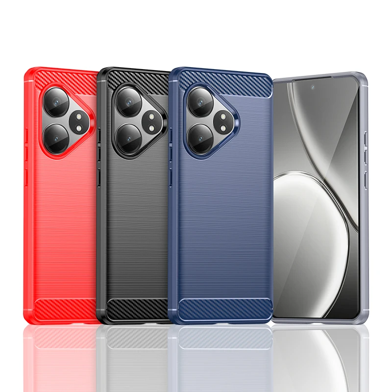 Pre Realme GT NEO 6 Cover Case Realme GT NEO 6 SE Funda Coque Soft Silikone Carbon Fiber Bump