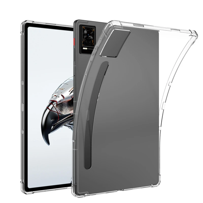 Pre redmagickú tabletu 12,1 palca airbagy Soft TPU Case Case pre Redmagic Gaming Pad 2023 Priehľadný kremíkový tablet Tablet Cover
