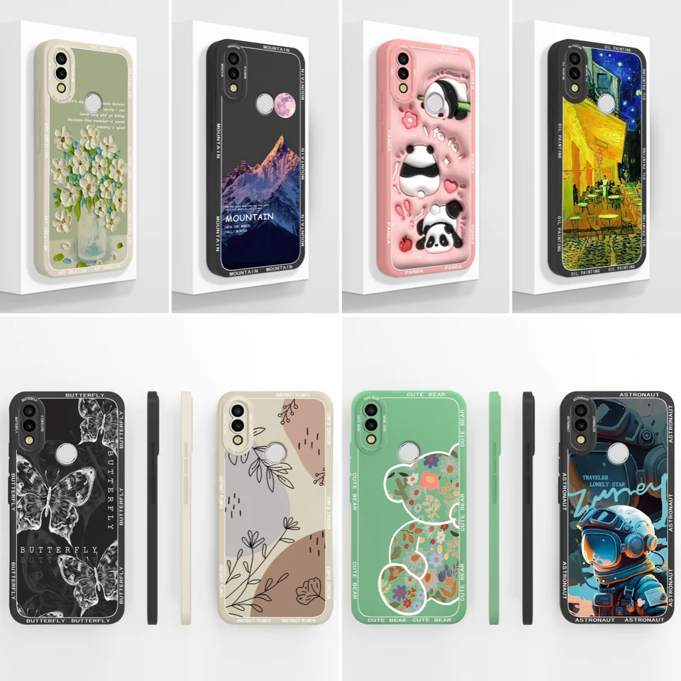 Pre Redmi 7 Puzdro telefónu roztomilý zadný kryt pre redmi y3 y 3 chrániče mäkkej kvapaliny silikónových kamier pre Xiaomi Redmi7 fond Coque