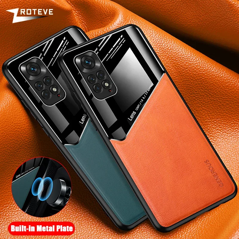 Pre redmi note11 Zroteve PU kožené autá magnetické tvrdé kryt PC pre Xiaomi Redmi Note 11 S 11S 12S 12 Pro Plus xiomi Note12