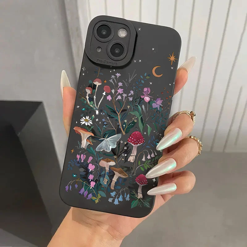 Pre redmi notu 13 12 pro plus 12s 11s 11 10s 10 Tichá nočná tlaková tlače telefónov pre Xiaomi Redmi 12 13C Matte Silicon Case Case