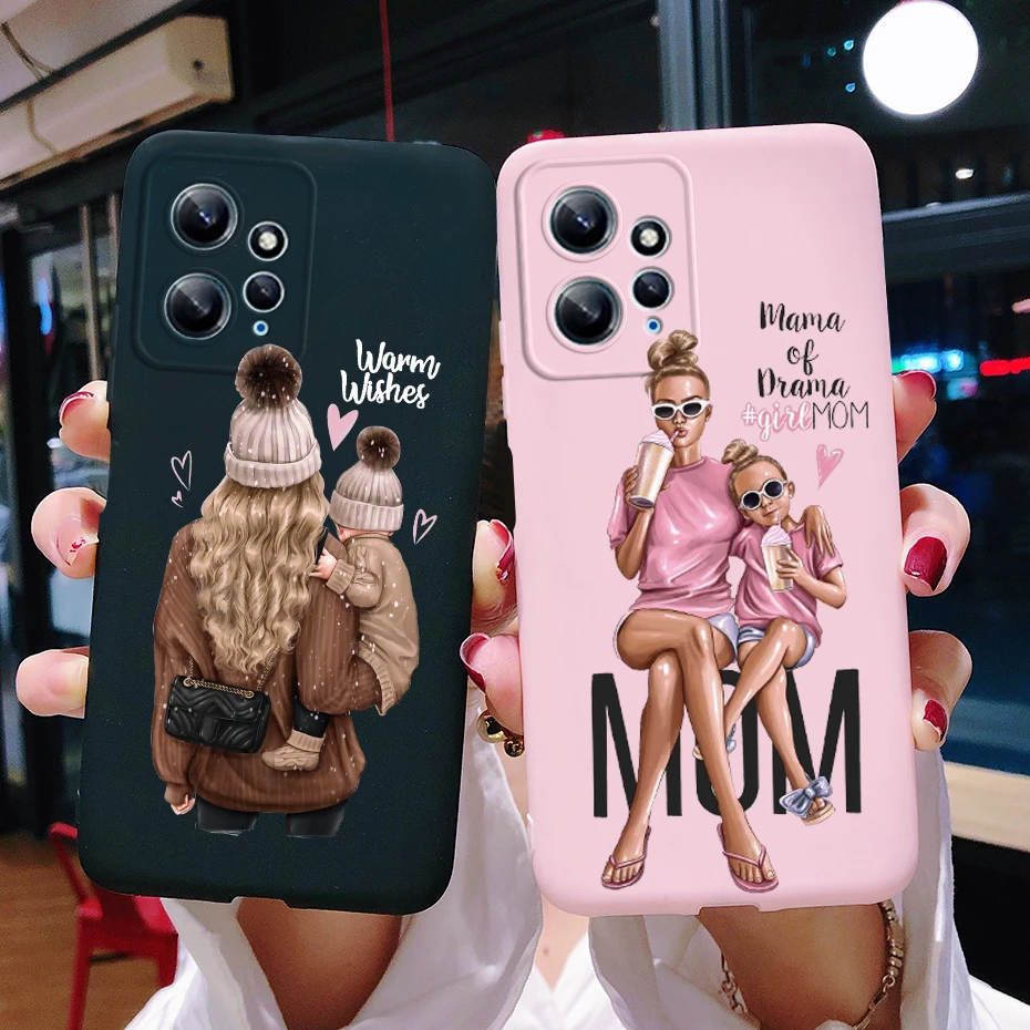 Pre redmi poznámku 12 4G 5G prípadové fondy pekné dievčatá mäkké silikónové puzdro pre Xiaomi Redmi Note 12 Poznámka12 5G krycí nárazník Coque Coque