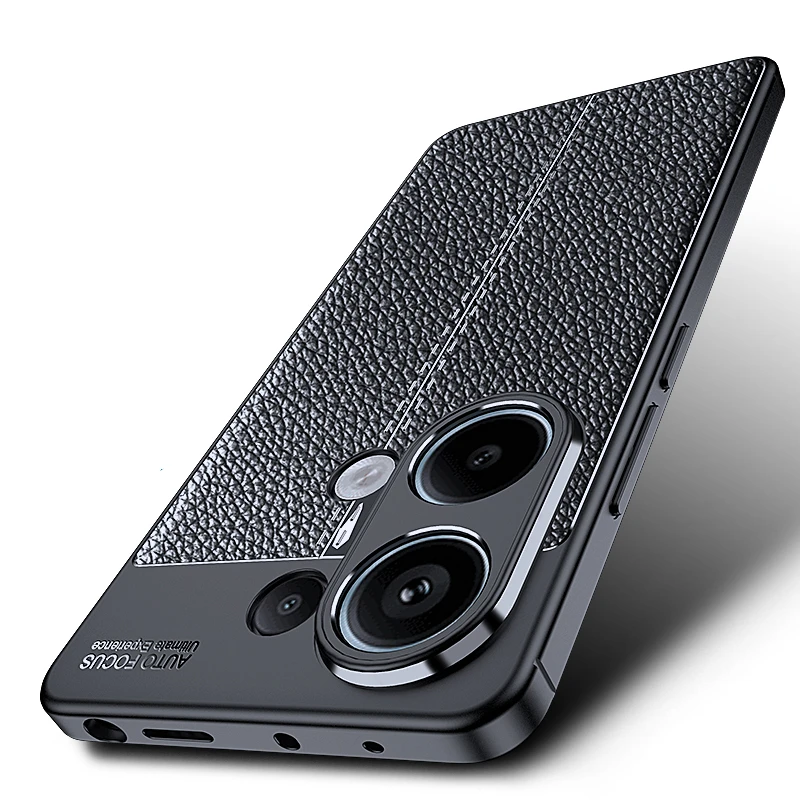 Pre redmi poznámku 13 4G kryt puzdra Xiaomi Redmi Poznámka 13 4G CAPAS SOCKOPPROUD BUMPER TPU Soft Loather Fundas Redmi Note 13 Pro Plus