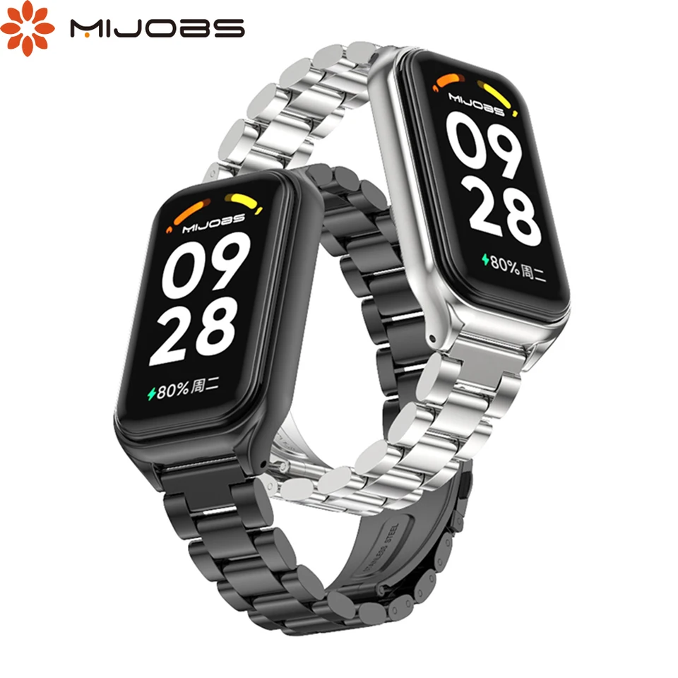 Pre redmi pásku 2 remienok Smart Bracelet Metal WhristBands Watch Band pre Xiaomi Redmi Smart Band 2 Strap Correa