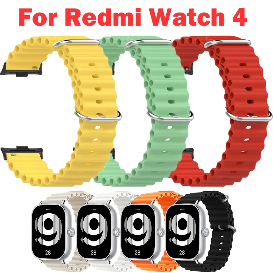 Pre Redmi Watch 4 Ocean Silicone Band Farebné športové náramok pre Xiaomi Redmi Watch