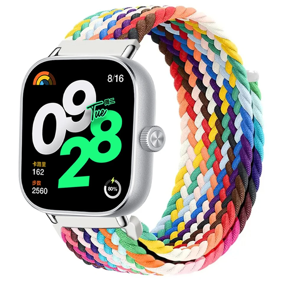 Pre Redmi Watch 4 Strip Adsessory nastaviteľné nylonové spletené samostatné sólové náhradné pásové náramok pre bránu Xiaomi Mi Band 8 Pro Band