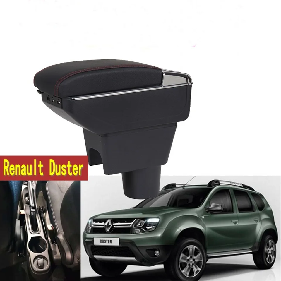 Pre Renault Dacia Duster I lakťová skrinka na lakťové skrinky Centrum ramená ARM REST OUTTATABLE Storage Box Decoration CAR STYLING 2012 2012