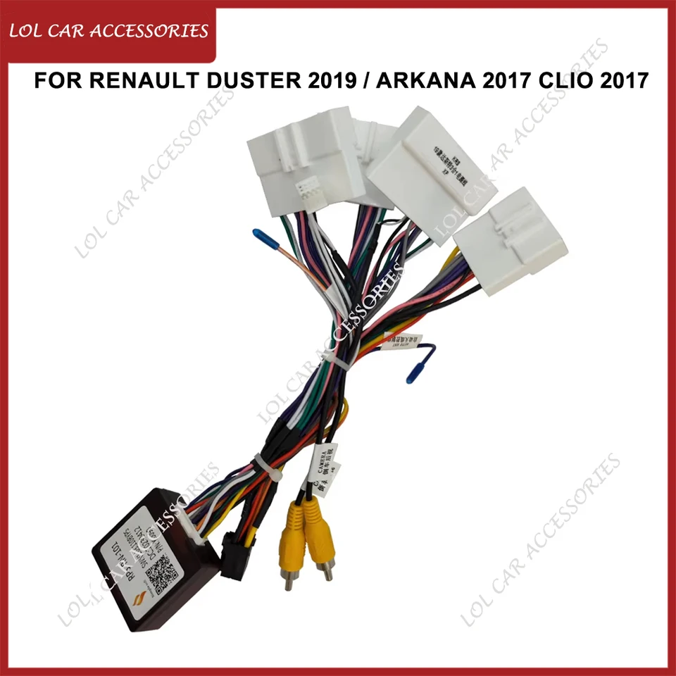 Pre Renault Duster 2019 / Arkana 2017 Clio 2017 Car GPS GPS MP5 Player Android Power kábel Canbus Panel Rám káblového zväzku