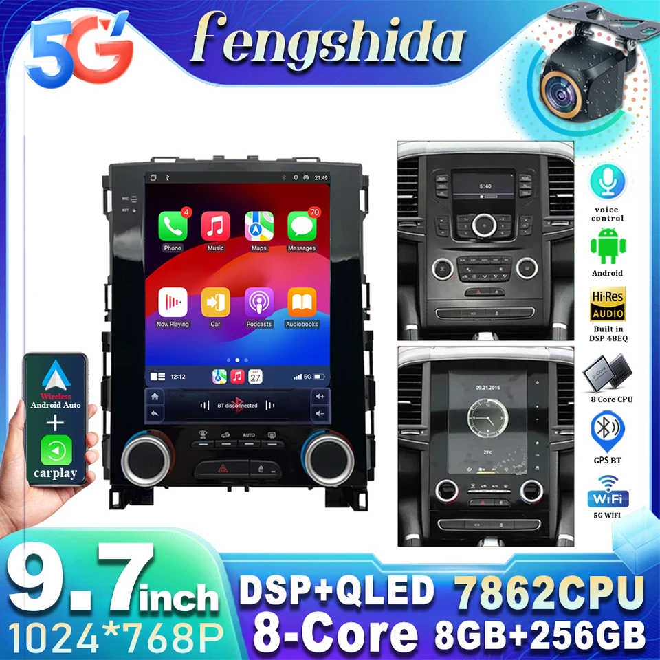 Pre Renault Koleos Megane 4 Samsung SM6 Talisman 2017-2019 Android 14 Car Android Auto bezdrôtové bezdrôtové CarPlay Radio GPS 7862CPU No DVD