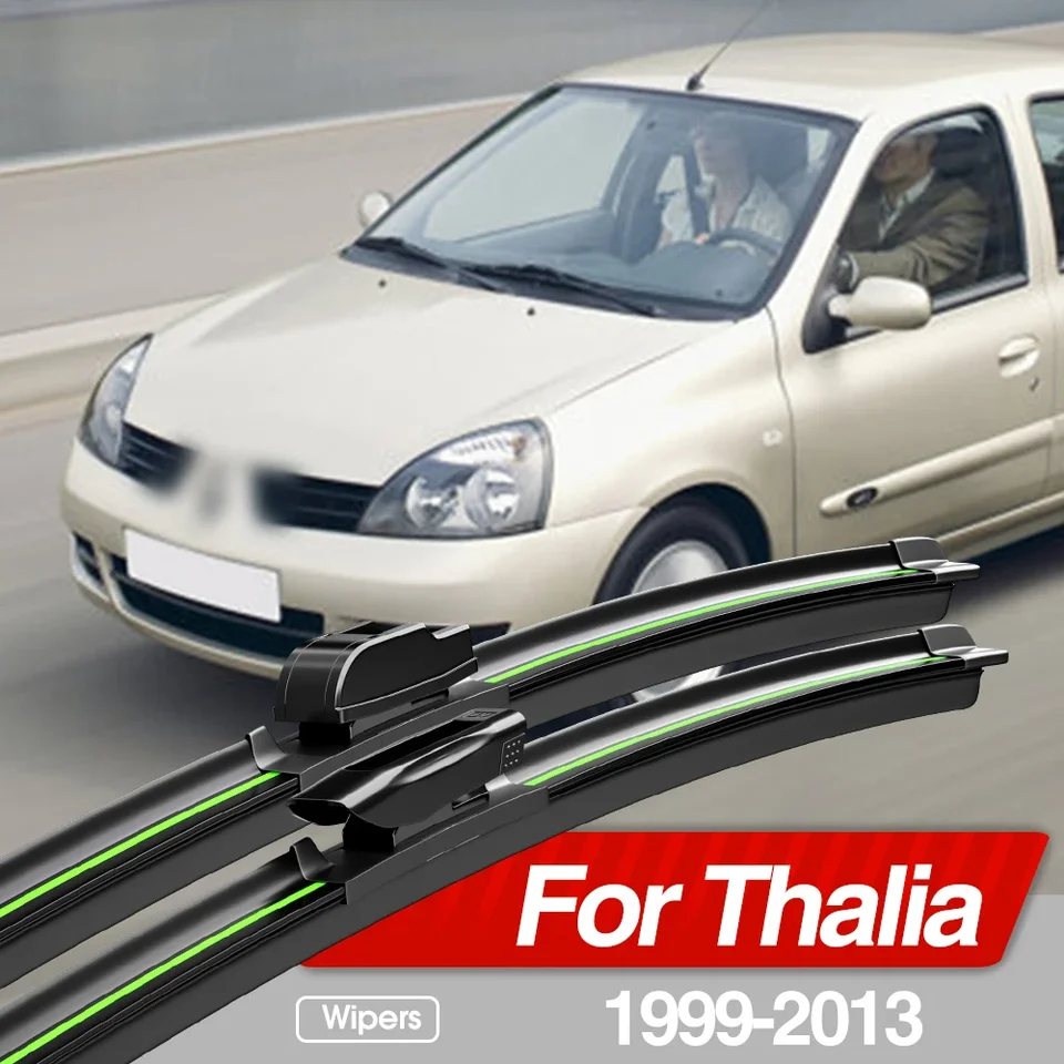 Pre Renault Thalia 1 2 1999-2013 Čepele predného čelného skla 2ksové okenné okenné príslušenstvo 2004 2006 2007 2008 2009 2010 2010