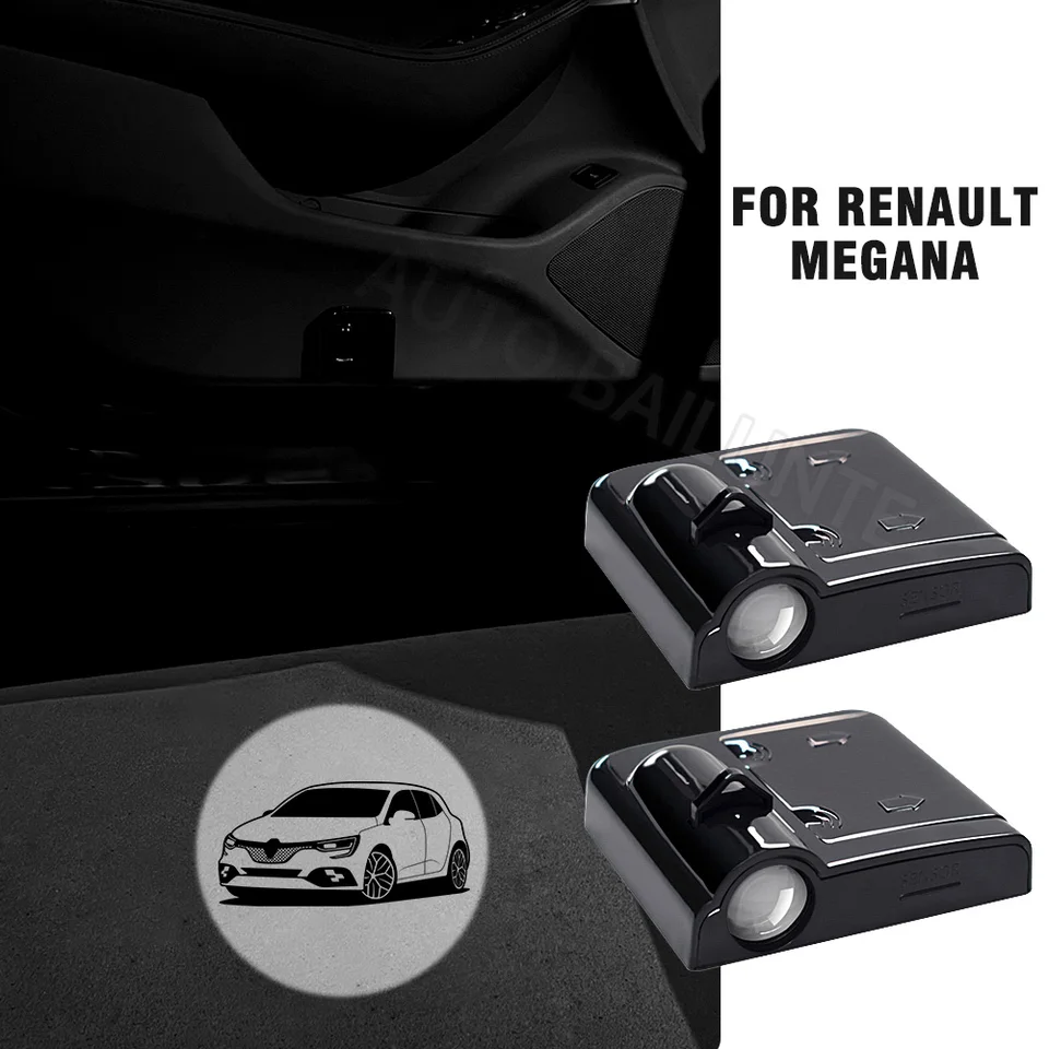 Pre Renualt Megane Mk2 Mk3 Mk4 2008 - 2019 2020 2021 2022 2023 2024 2025 2ks logo LOgo LED Dvere LASER LOSER LASER PROJECTOR