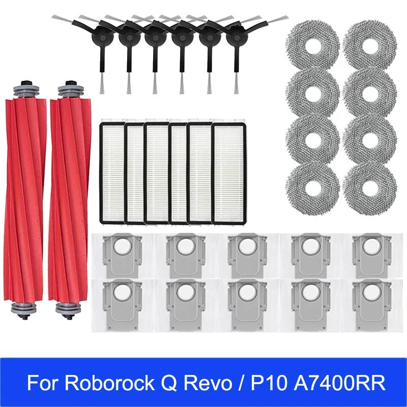 Pre roboc q revo / P10 A7400RR robotické vysávače čistiaceho príslušenstva Hlavná bočná kefka Hepa Filter