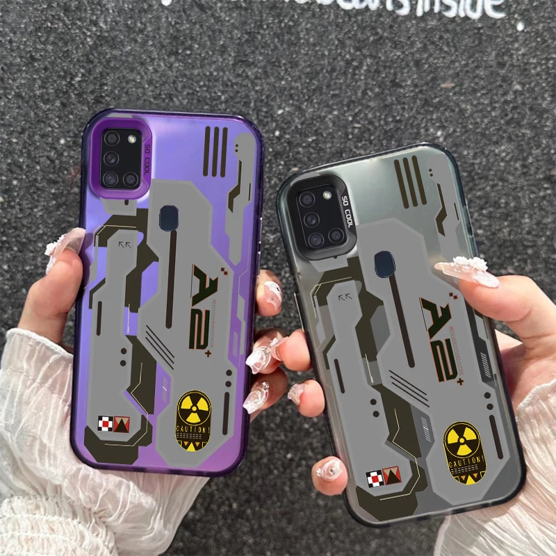 Pre Samsung A11 21S 31 51 71 4G 10S 04 03 04E A20 50 30 05S A7 M40S 11 10 01S 04 F04 Luxusný laserový telefónny kryt Graffiti č. 25