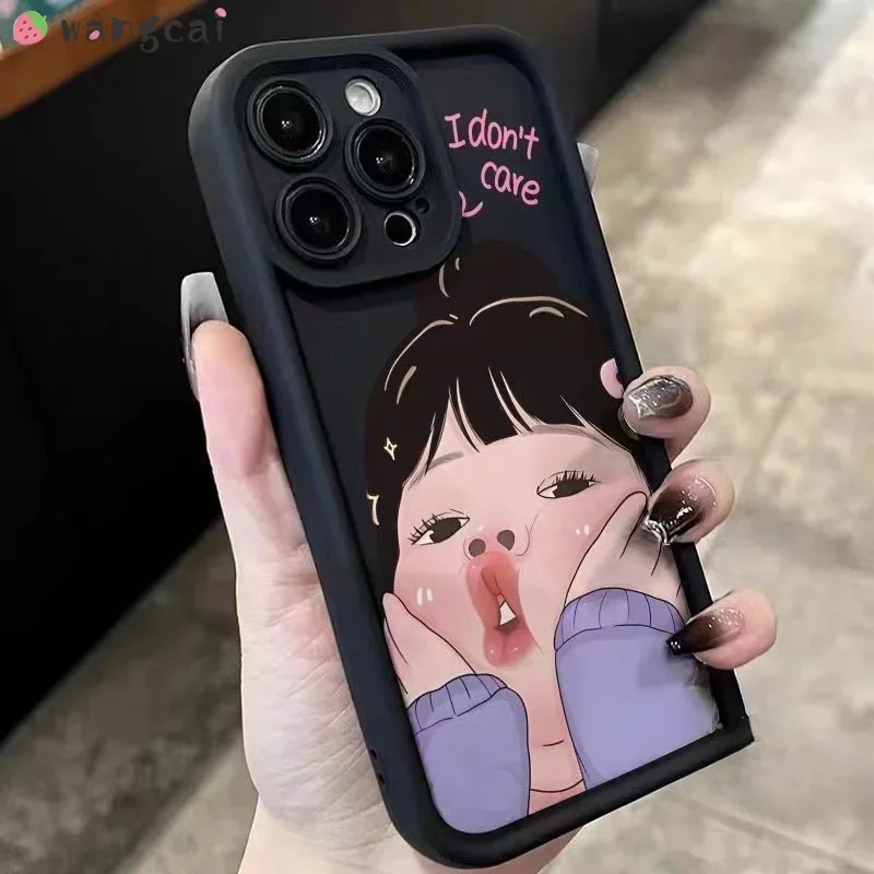 Pre Samsung Galaxy A23 A24 A25 A33 A34 A35 A52S A53 A54 A71 A73 M32 A22S A31 A32 A50S A51 Púzdro telefónu Chubby Girl