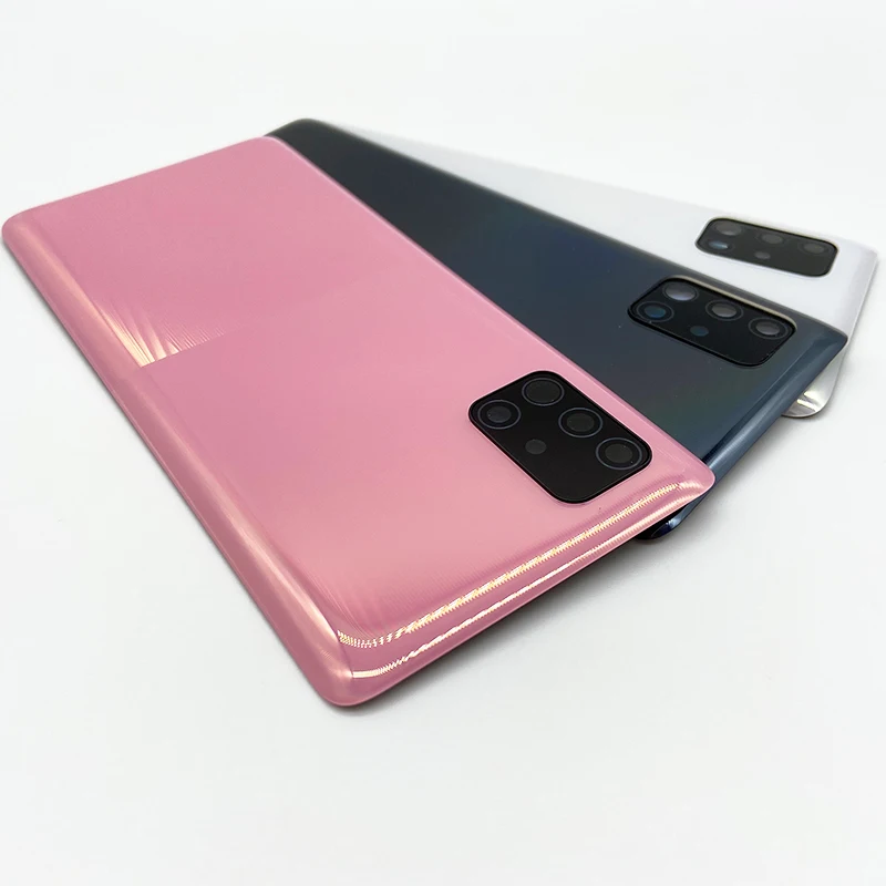 Pre Samsung Galaxy A51 5G 5G zadné batérie Dvere Dvere Dvere Sury Pursing Oprava výmeny šošovky s kamerou pre A516F A516F