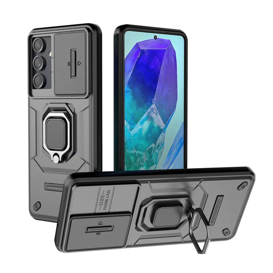 Pre Samsung Galaxy A55 M55 C55 F55 5G Luxusný prsteň + Púzdro pre hovno okno Zadný kryt pre Samsung A 55 m 55 C 55