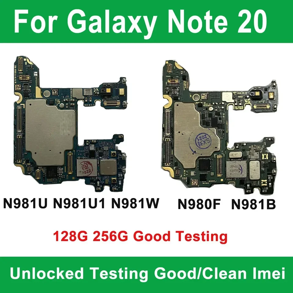 Pre Samsung Galaxy Note 20 N981B N981B/DS N980F N9810 N981U N980F/DS Základná logická doska Android Android Android 128G 256G