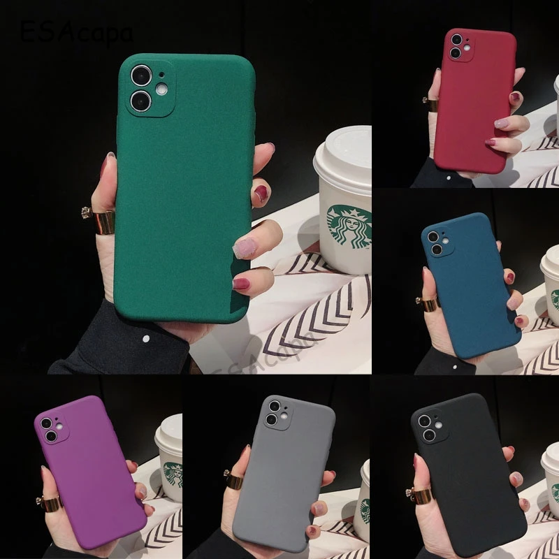 Pre samsung galaxy S21 ultra puzdro pieskovec matný silikónový puzdro pre samsung A52 A72 A12 A42 S20 Fe M51 M31S Scrub Cover Cover