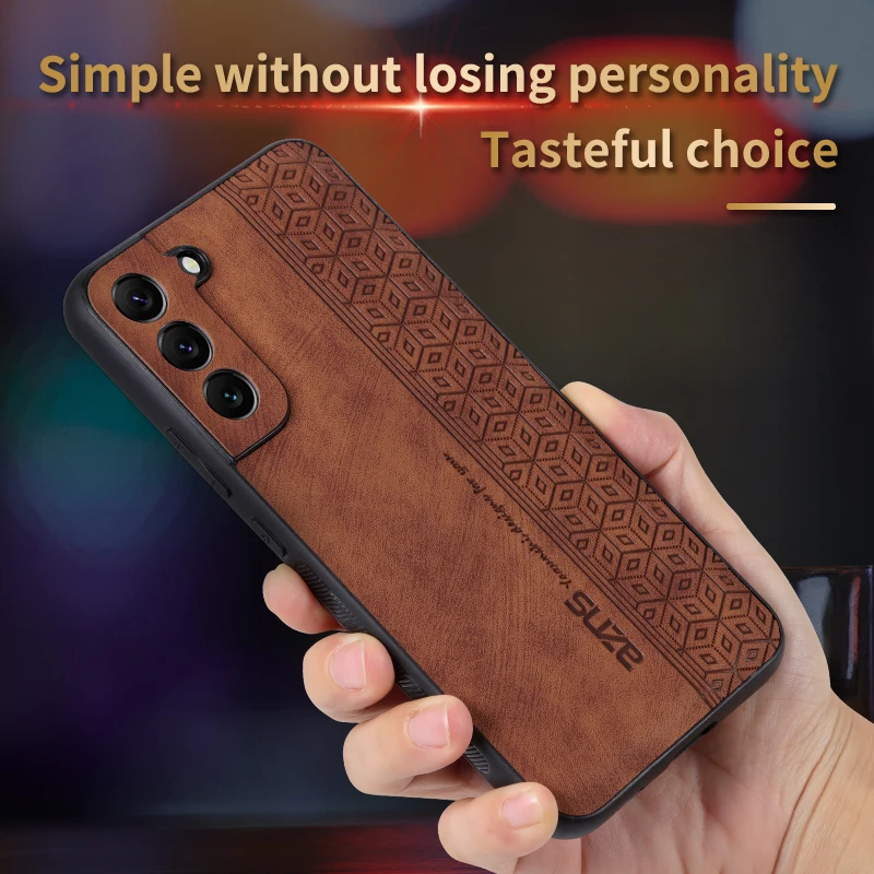 Pre Samsung Galaxy S22 S23 Ultra Plus puzdro Luxusná kožná pokožka ochranný kryt zadného krytu pre Samsung S20 S21 Fe S22Plus S23