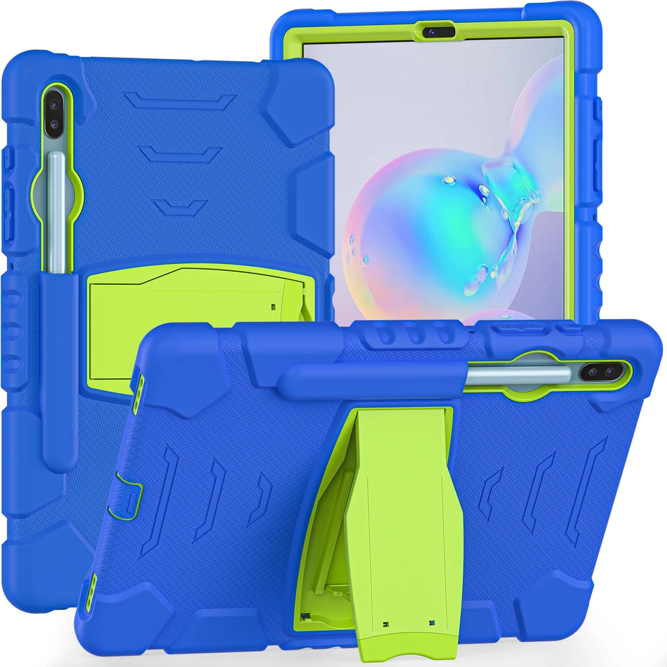 Pre Samsung Galaxy Tab S6 10,5 palca 2019 SM-T860 SM-T865 T860 T865 Case Kids Safe Armor PC PC Silikon Hybrid Tablet Cover #N #N