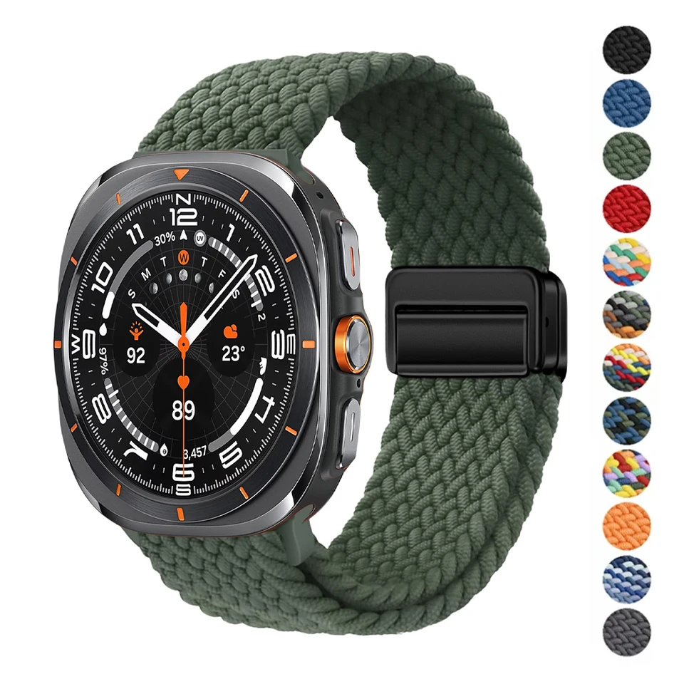 Pre Samsung Galaxy Watch Ultra Strap 47 mm príslušenstvo Magnetické nylonové spletené športové náramky Correa Galaxy Watch 7 Ultra Band