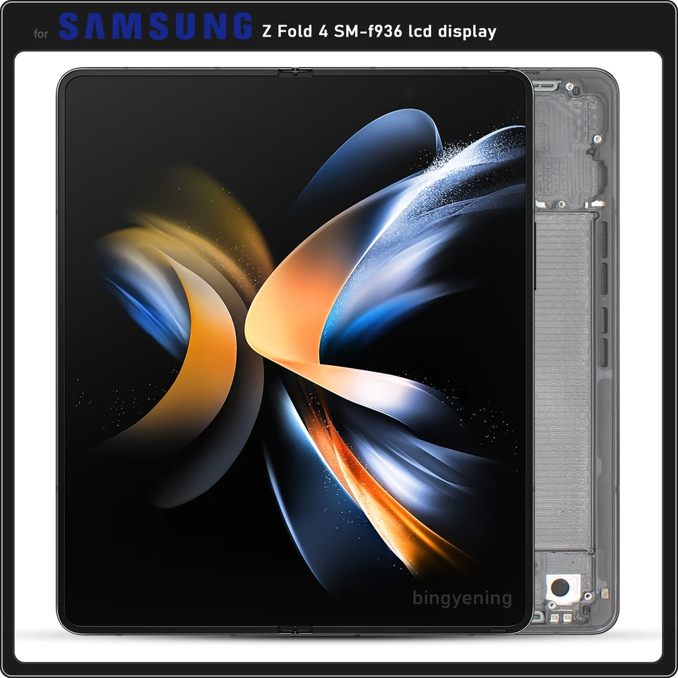 Pre Samsung Z Fold 4 Výmena displeja s rámom pre Samsung Z Fold 4 5G F9360 F936U LCD displej Vnútorná obrazovka
