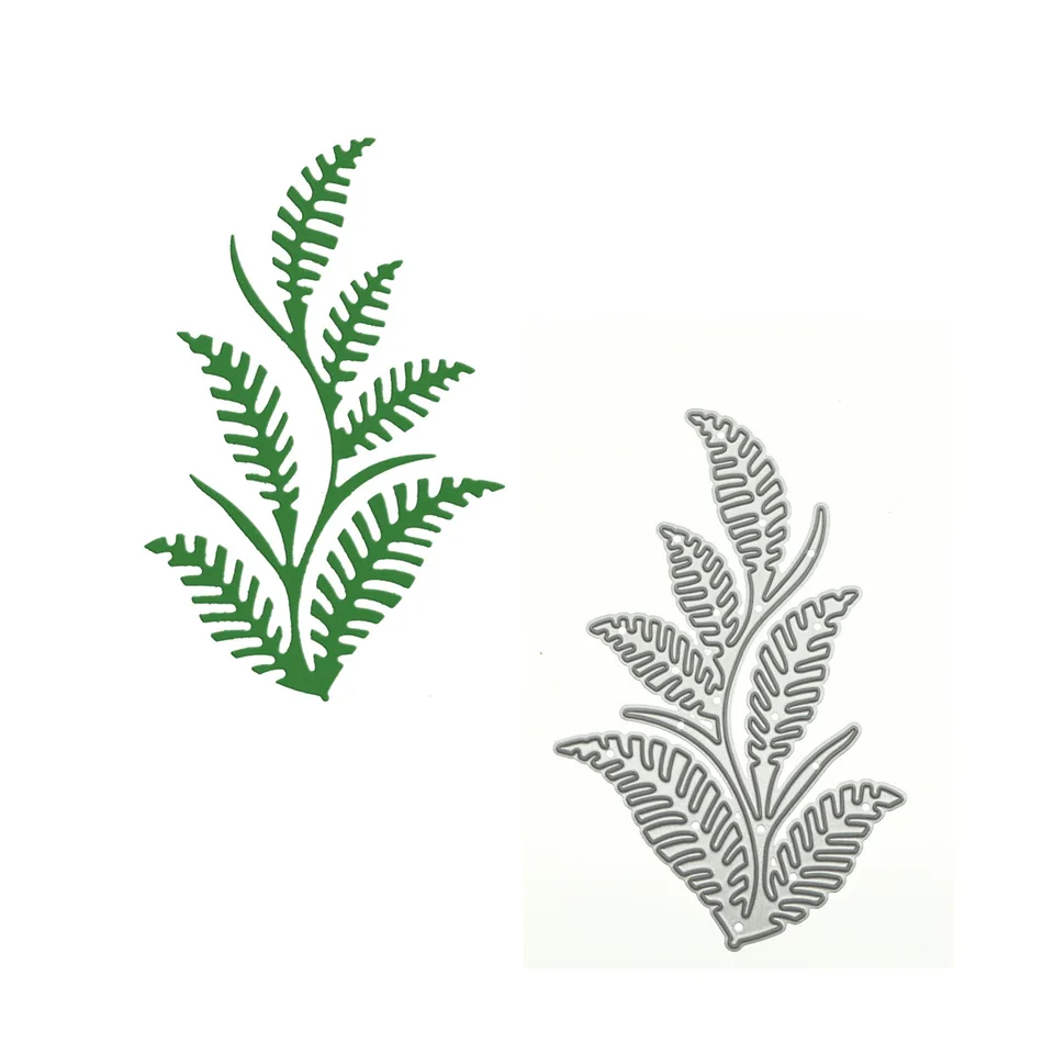Pre scrapbooking Fern Plant Pattern Cutting Die ručne vyrobené pozdravné karty papierové remeselné album klipartové práce zdobenie šablón