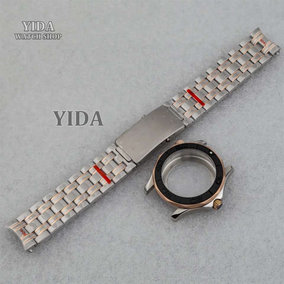 Pre Seamaster 300 Pase Časti 100 m nepremokavé NH35 Watchcase Vodotesný náramok z nehrdzavejúcej ocele Fit NH35 NH36 MOUSE MOD