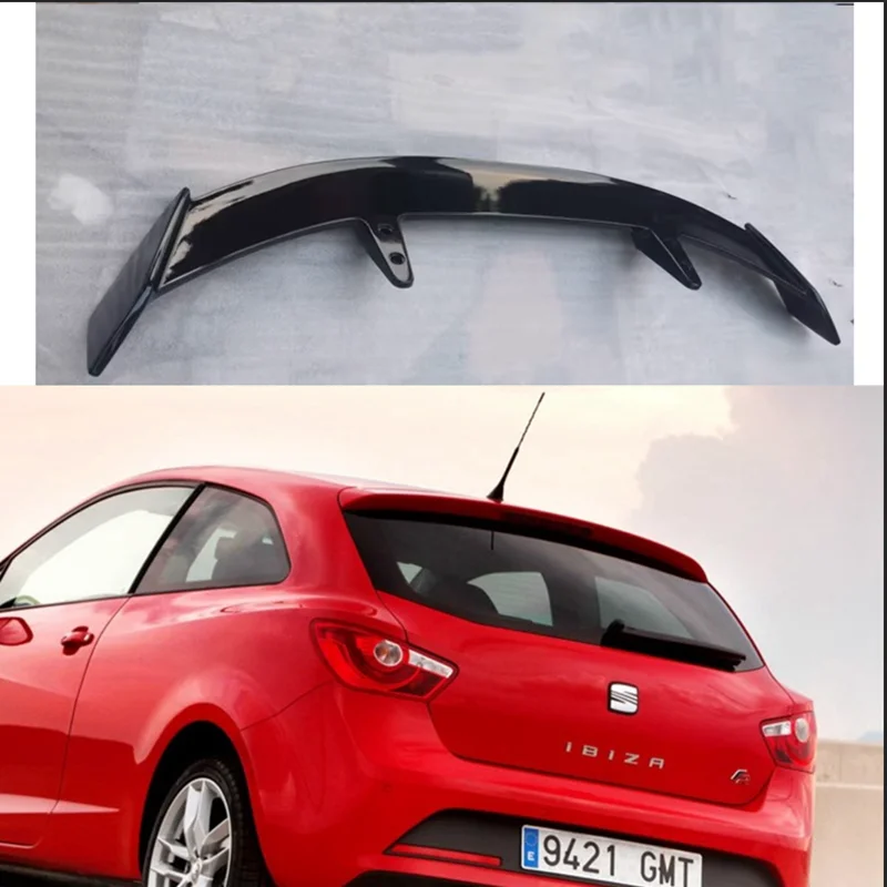 Pre sedadlo Ibiza Leon Car Paint 2009-2021 Rok ABS Plastové zadné krídlo kufra kufra Cover Styling Styling Soiler Spoiler