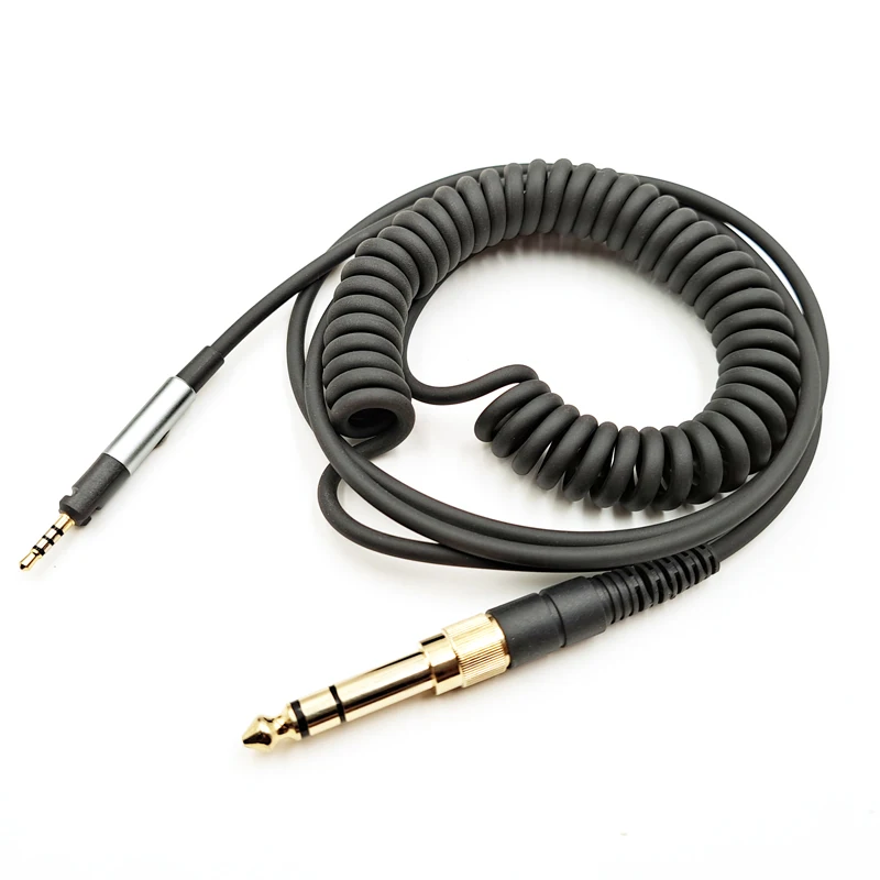 Pre Sennheiser Audio Technica HD598 HD2.30 HD560S HD599 HD400PRO M40X M50X 6,5 mm Veľká zástrčka do 2,5 mm pružinové kábla slúchadiel pre slúchadlá