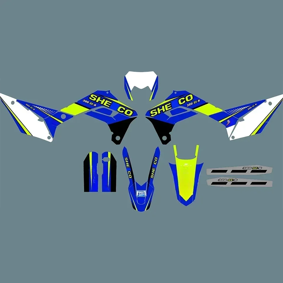 Pre Sherco SE SEF SER 125 250 300 450 2017-2022 2018 2019 2020 2021 SE-F SE-R STREAS GRAFICKÁ KIT MOTORYCLE DECAL