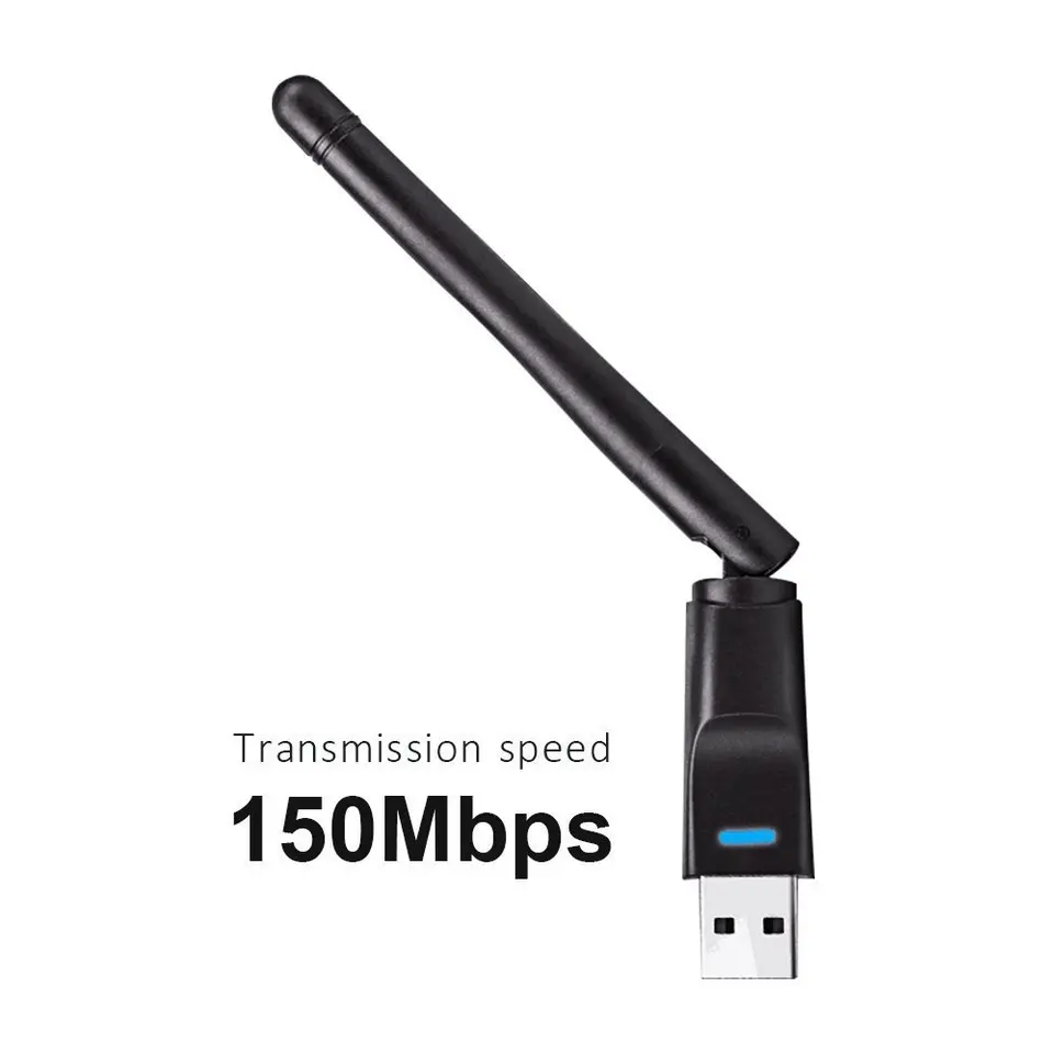 Pre sieťovú kartu Android MT7601 Chipset 150 Mbps USB 2.0 WiFi Adapter 802.11 B/G/N LAN Ethernet WiFi Dongle Forpc prenosný prenosný počítač