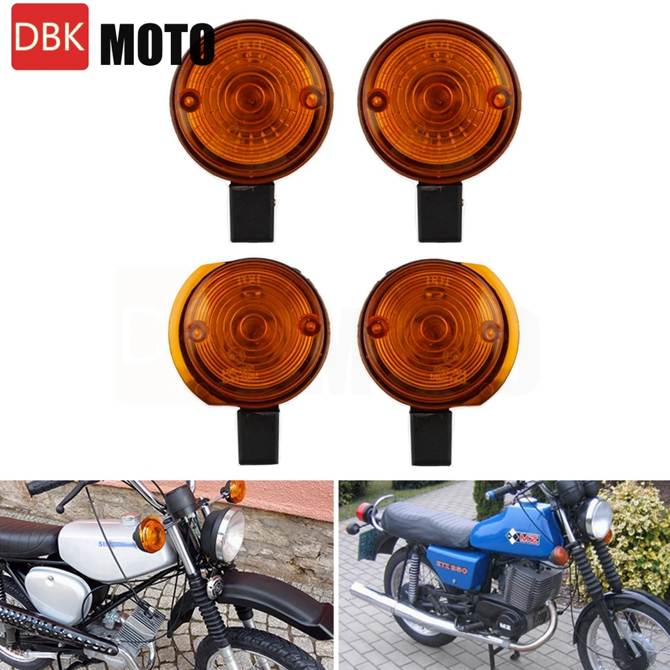 Pre Simson S50 S51 S70 S70 predná indikátorová žiarovka Zadný otočný signál Blinker Motorrad Blinker Lampe Bernstein Licht