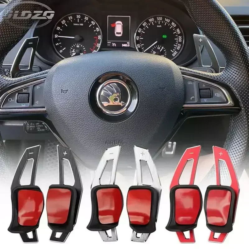 Pre SkoDa Octavia A7 Mk3 5E RS VRS Superb B8 Scala Karoq Kodiaq Car Coneling Shoft Paddle Roztiahnutie Shifters Sticker DSG Gear