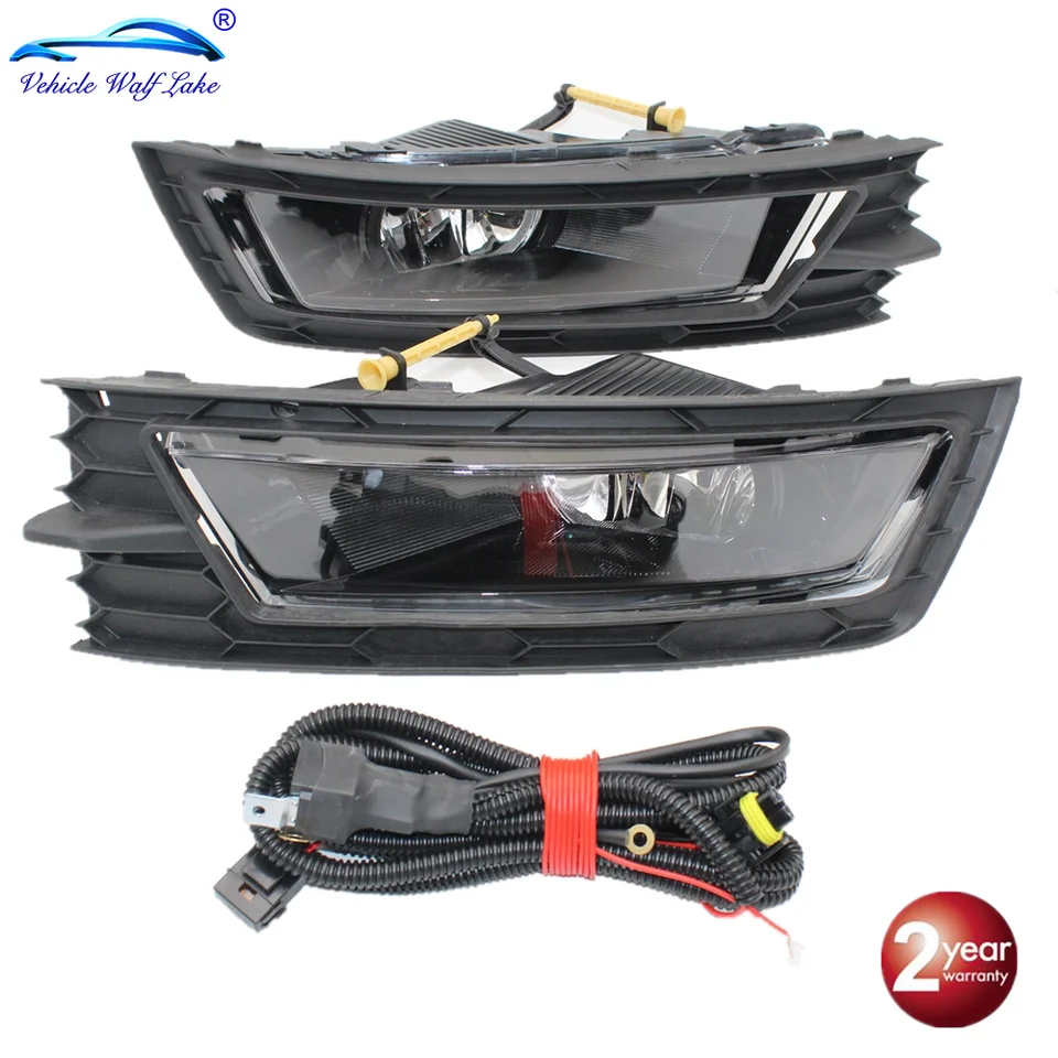 Pre SkoDa Octavia MK3 A7 5E Sedan & Combi 2013 2014 2015 2016 2016 Predný nárazník FOG Hmlová hmlová lampa mriežka a drôt hmlovej žiarovky
