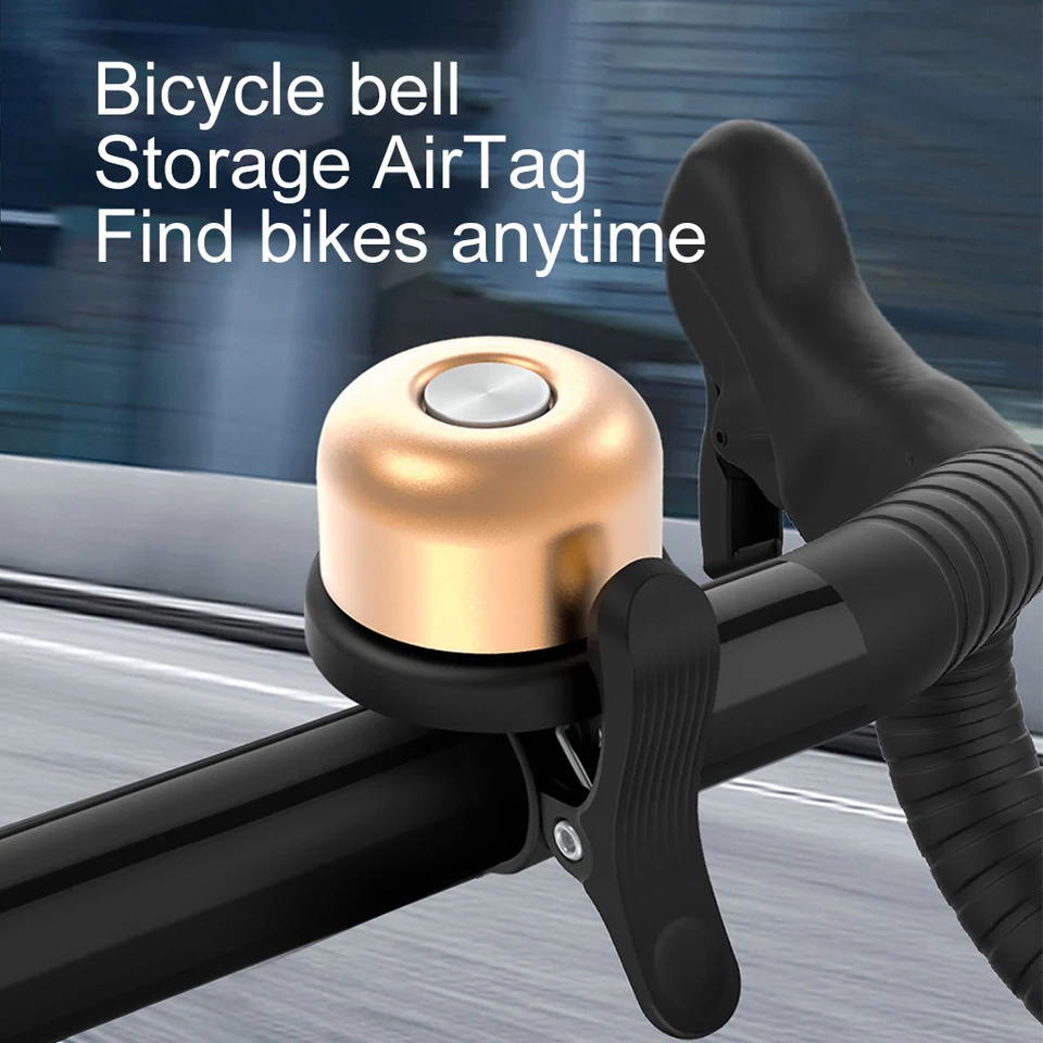 Pre sledovač Airtag GPS pod bicyklom zvončekom anti-lost proti krádeži hliníkovej zliatiny vodotesného bicykla Mount Bike Mount