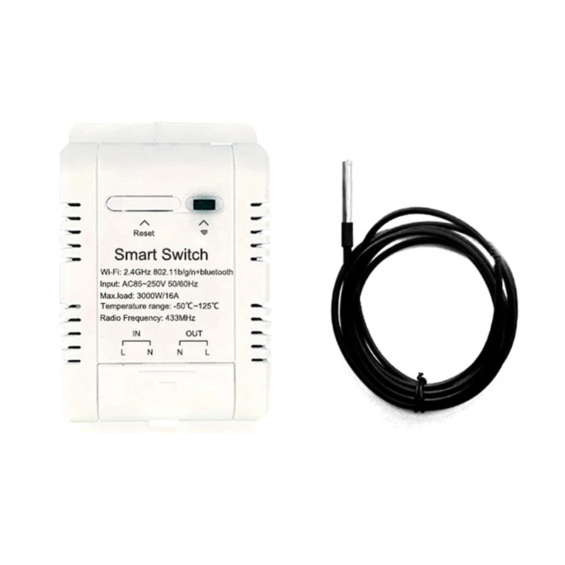 Pre SMART TUYA ZIGBEE SMART 20A 3000W Termostat v reálnom čase a vlhkosť