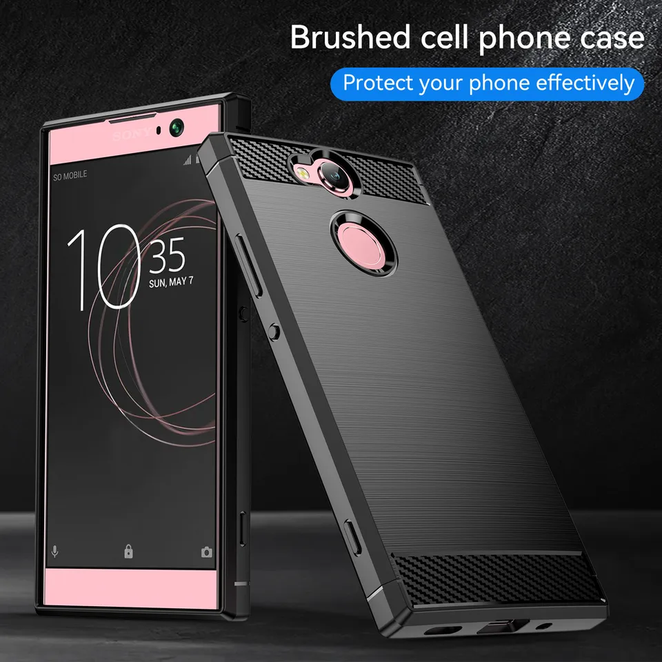 Pre Sony Xperia XA2 Soft Silikone Puzdro Luxusné zadné kryt