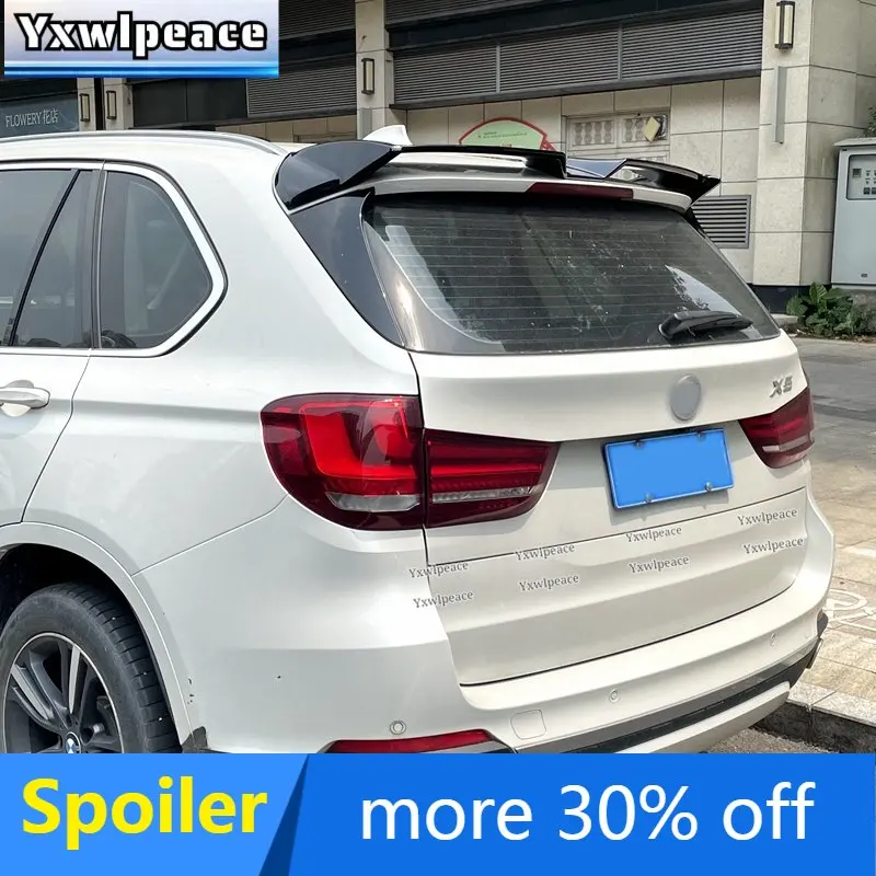 Pre SPOILER BMW X5 F15 2014 2015 2016 2017 2018 Vysoko kvalitný ABS plast plastový nenatretý farebný spojler zadnej strechy kufra kufra kufra