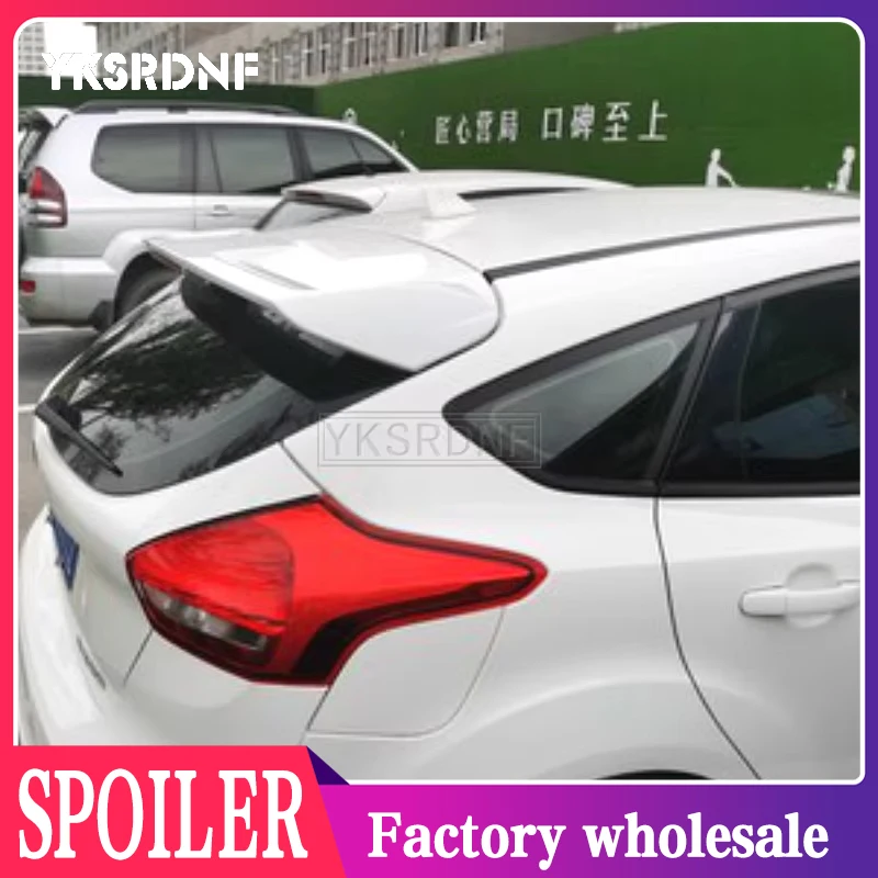 Pre spoiler Ford Focus Vysoko kvalitný materiál ABS Material Car Car Wing Primer Color Color Soiler pre spojler Ford Focus Spoiler 2012-2018
