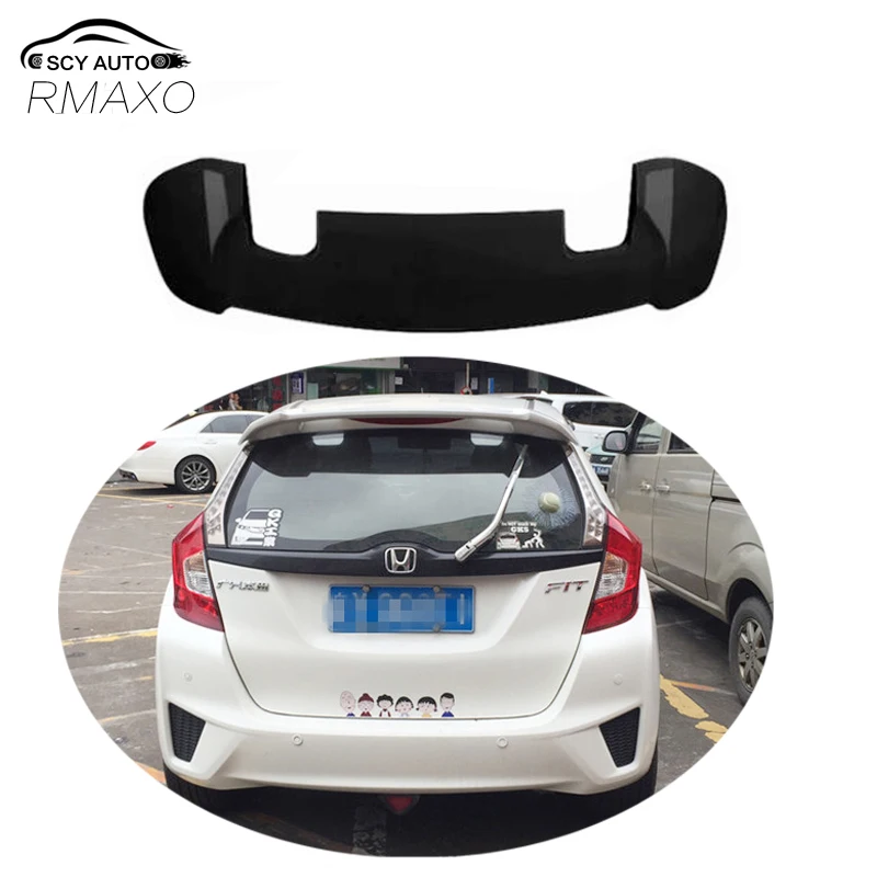 Pre spoiler Honda Fit 2014-2016 Jazzový spojler vysokokvalitný ABS Material Auta