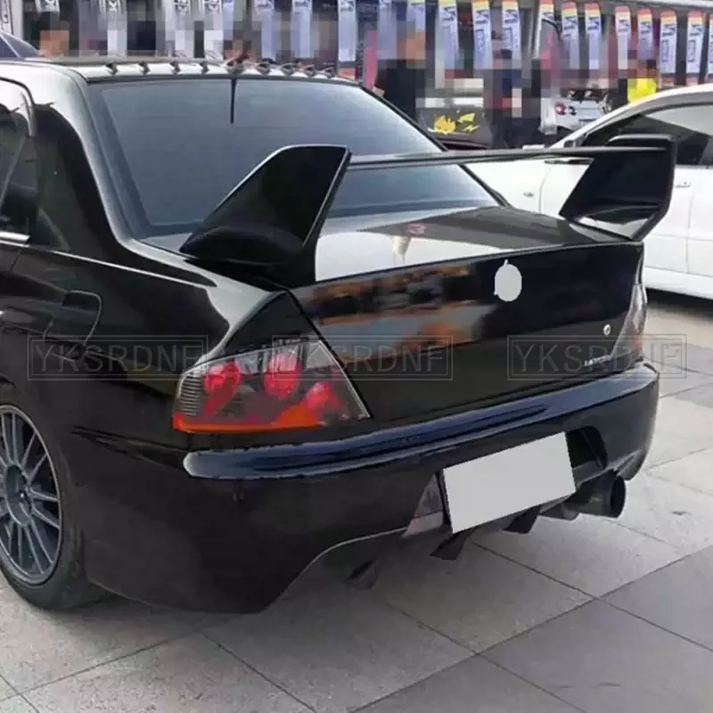 Pre Spoiler Mitsubishi Lancer 2003 až 2008 ABS SPOILER Car Tail Wing Decorácie Zadný kmeň Krídle Krídle pre Lancer FD2 Soiler