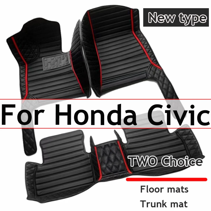 Pre spoločnosť Honda Civic 10. 2021 2020 2019 2018 2017 2016 CAR podlahové podlahy koberce auto interiérové ​​príslušenstvo pokrýva automobilové vozidlá