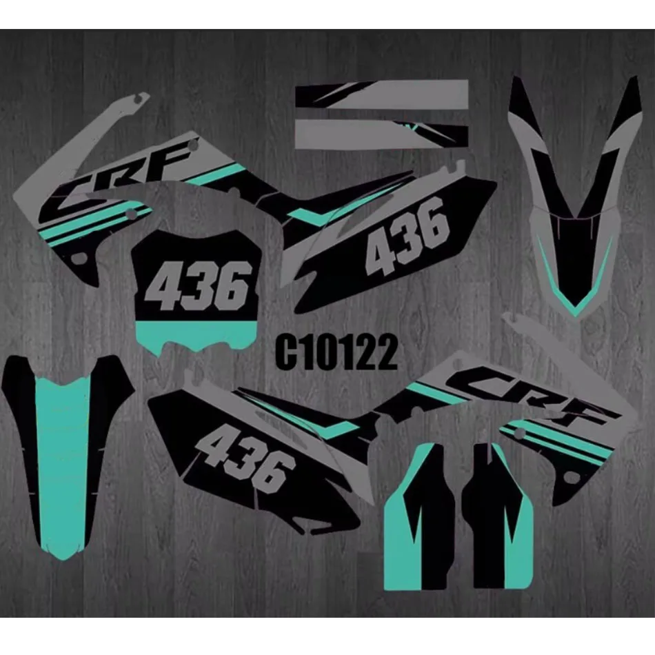 Pre spoločnosť Honda CRF450R CRF450 2009 2009 2011 2012 2012 Grafické nálepky Nálepky pozadia pre Honda CRF250R CRF250 2010 2011 2011 2012 2013