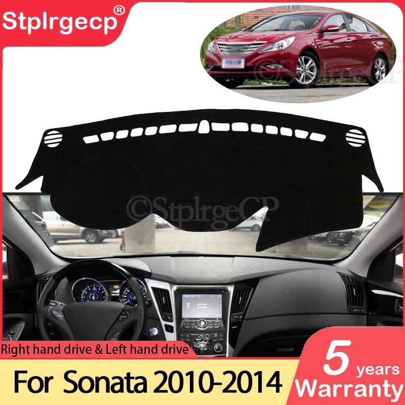 pre spoločnosť Hyundai Sonata ef nf yf LF 2010 ~ 2014 Anti-Slip Mat Dashboard Cover Pad Sunshade Dashmat Dashmat Carpet Carsory Koberka 2010 2016