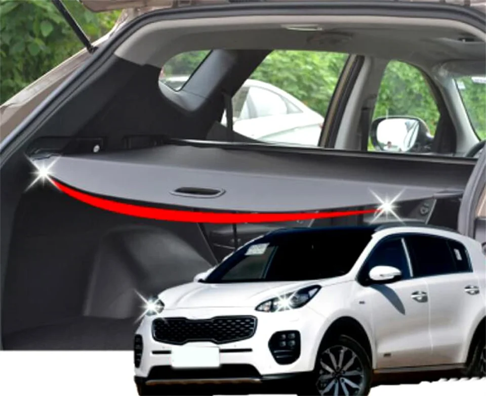 pre spoločnosť Kia Sportage 2017 2018 2019 2020 2021 2022 Vzduie vozidla Zadný kmeň nákladný kryt bezpečnostný štít Shield Shade batožinový kryt 1set 1set