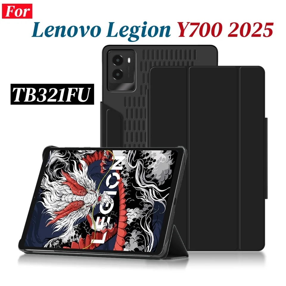 Pre spoločnosť Lenovo Legion Y700 2025 Game Tablet Back Case Funda pre Legion Y700 3. Gen 8,8 palca TB321FU Sleep Wake-Up Cover Shell